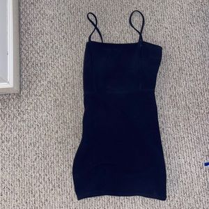 Navy mini homecoming dress